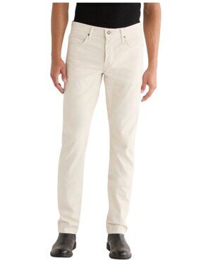 Tom Ford Tapered Leg Denim Jeans Mens 38 Cream Deep Ivory 5 Pocket Button Fly